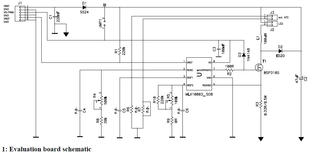 Car LED light driver circuit diagram